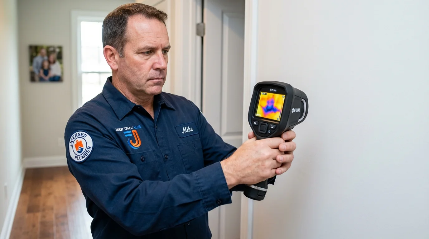 Thermal imaging leak detection by Johns Plumbing LLC in Samson